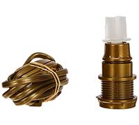 Adaptateur bouteille E14 TIBELEC, plastique, or 40 W