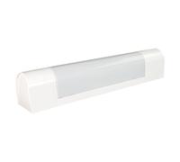 TIBELEC Applique sans tube, Blanc 13W max, IP21, interrupteur on/off, culot S19, bornier intégré, garantie 5 ans