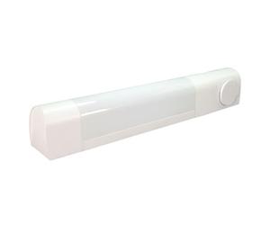 TIBELEC Applique sans tube + prise Blanc 13W max, IP21, interrupteur on/off, culot S19, bornier intégré garantie 5 ans