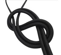 TIBELEC Câble électrique tissu noir, long. 3m, diam. 6.2mm