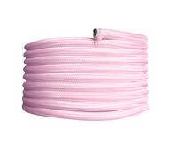 TIBELEC Câble électrique tissu rose, long. 3m, diam. 6.2mm