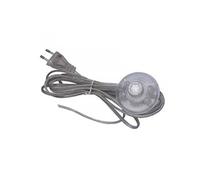 TIBELEC Cordon 3m avec inter poussoir & fiche transluicide G