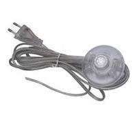 TIBELEC Cordon 3m avec inter poussoir & fiche transluicide G