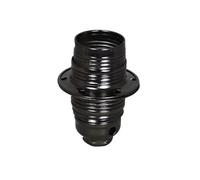 TIBELEC Douille e14 filetage métal chrome noir TIBELEC