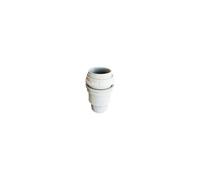 Tibelec 811310 Douille Isolée Filetée + Bague E14 Blanc