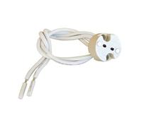 TIBELEC Douille G4 / Gu4 / Gu5.3 / Gy6.35 en plastique, TIBELEC, 100 W blanc