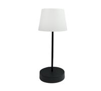 tibelec FIONIE Lampe de table extérieure LED rechargeable USB IP44, Noir