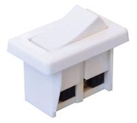 TIBELEC Interrupteur à bascule unipolaire blanc