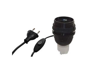 TIBELEC Kit adaptateur bouteille équipé E27 noir