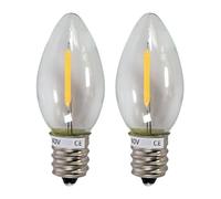 TIBELEC Lot 2 ampoules LED E14 0.75W, 240V, 40 lumens, 3000K blanc-chaud