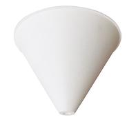 Tibelec Pavillon luminaire Cache-fils conique blanc Compatible DCL Trou 7 mm 85×125 mm Vis incluse