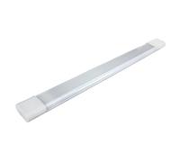 TIBELEC Réglette LED Blanc 12W, 900 lumens, 4000K, interrupteur on/off, bornier connexion intégrée, garantie 5 ans