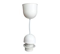 Tibelec - Suspension plastique, équipée E27, Blanc