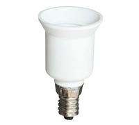TIBELEC Transformateur de douille e14 en e27 tibelec, blanc 60 w G
