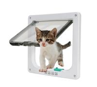 Tibeoyad Chatière pour chat, fermeture magnétique à 4 voies, résistant aux intempéries, installation facile