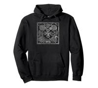 Tibétain Lungta Wind Horse Fortune Yantra Double Dorje Mantra Sweat à Capuche