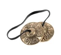 Tibetan Cymbals Bell, Relaxing, Spiritual National Instrument, Meditation and Yoga Ritual Tool, for Adults Family Friends Drumming Clapping Home Doorway Halloween Thanksgiving Holiday
