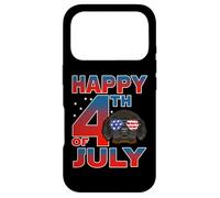 Tibetan Mastiff Dog American Flag Sunglasses Happy 4th July Coque pour iPhone 17 Pro