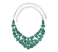 Tibetan Silver Collier Ras de Cou Aventurine Femme Plaqué Argent Élégance Artisanale & Style Intemporel Collier Choker Ajustable Bijou Statement Vert Naturel