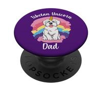 Tibeticorn Drôle Tibet Terrier Licorne Papa PopSockets PopGrip Adhésif