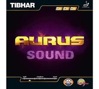 Tibhar Aurus Sound Revêtement en caoutchouc pour table de ping pong, Rouge, 1.9mm