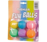 Tibhar Balles de tennis de table - Fun Balls - Balles de ping-pong - En plastique - Couleur unie