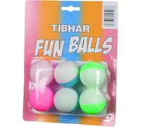Tibhar Balles de tennis de table | Fun Balls | Balles de ping-pong | Plastique | (bicolore)