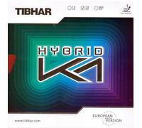 Tibhar Belag Hybrid K1, Noir, 2 mm