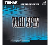Tibhar Chaine + Vari Spin de Tennis de Table en Caoutchouc, Noir, 1.8