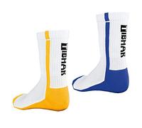 Tibhar Chaussettes de tennis de table Pro, blanc/bleu, taille 42-44 | Chaussettes de sport | Chaussettes fonctionnelles