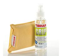 Tibhar Ensemble de nettoyage pour tennis de table | Nettoyant pour revêtement Grip avec éponge combinée | Ensemble d'entretien pour revêtement | Spray pour revêtement | Spray sous pression | 125ml