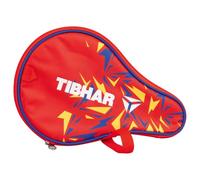 Tibhar Housse ronde avec compartiment pour balles Spectra/tennis de table (rouge/bleu)