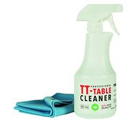 Tibhar Kit de nettoyage de table de tennis de table - 500 ml - Avec chiffon en microfibre - Fabriqué en Suisse