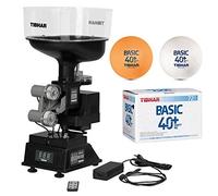 Tibhar Kit de tennis de table Robot Robo Pro Junior + 72 balles d'entraînement Basic Syntt NG | Machine à balles avec télécommande sans fil | Idéal pour les débutants et les confirmés | T-T-T-T-T-Ttrainer à la maison