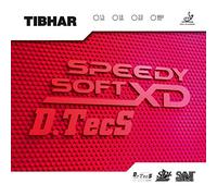 Tibhar Plaquette Speedy Soft XD D.Tecs, rouge, 1,5 mm