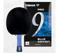Tibhar Pro Blue Edition Raquette de tennis de table - Raquette de TT avec approbation ITTF