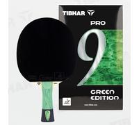 Tibhar Raquette de tennis de table Pro Green Edition - Raquette de tennis de table avec autorisation ITTF
