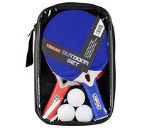 Tibhar – Set de tennis de table d'extérieur – 2 raquettes et 3 balles