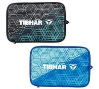 Tibhar SOL Housse rectangulaire pour raquette de tennis de table - Sac pour 1 raquette de tennis de table - Édition limitée - Bleu/turquoise