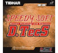 Tibhar Speedy revêtement Soft d.tecS, 2,0 mm, Noir