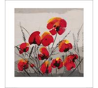 Tibi Hegyesi (Multiple Poppies 60 x 60 cm Toile Imprimée