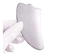TIBROMTACK Outil Gua Sha en titane pour le visage, le cou, la mâchoire, le massage du corps et soulager les poches du visage pour améliorer la beauté, cadeau de soins de la peau.