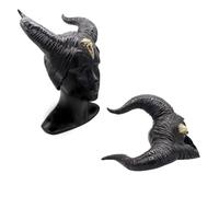 Tibroni Halloween Corne Fille Halloween Cosplay Corne Fille en Latex Femme Evil Queen Costume Cosplay Coiffure, Unisexe Taille Unique