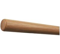 TIBU Main courante en bois de chêne 30 à 500 cm avec main courante murale en bois, longueur 600 mm / 60 cm / 0,6 m et extrémités rayonnées