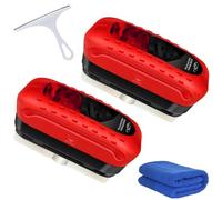 Tibue Automotive Oil Film Cleaning Brush, Louisx Glass Cleaning Board, Seedhubtok Glass Cleaning Board, Glass Coating for Windshield, Anti-Rain Fog Cleaning Glass Brush with Remover (2PCS)