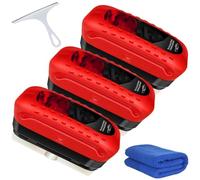 Tibue Automotive Oil Film Cleaning Brush, Louisx Glass Cleaning Board, Seedhubtok Glass Cleaning Board, Glass Coating for Windshield, Anti-Rain Fog Cleaning Glass Brush with Remover (3PCS)
