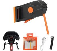 Tibue Photondrop - LED Bike Tail Light, Photondrop Bike Light, InstaWhim Photon Drop Bike Tail Light, Bike Taillights, Rechargeable USB Bicycle Rear Cycling for Any Type of Seatpost (Yellow)