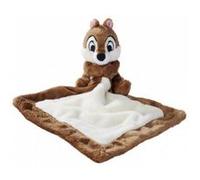 Tic ecureuil Brun Grand Doudou Plat Lange Brun 21 x 21 cm - Set Peluche Collection tic et tac + Carte - Enfant et Bebe Naissance