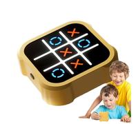 tic taac Toe Bolt Game - Portable Noughts and Crosses Game | Console de Puzzle Portable | 3 en 1 Console de Jeu de Puzzle Portable | Jeu de Voyage pour l'éducation et la Croissance de la mémoire