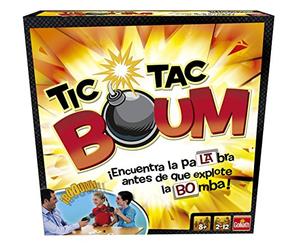 Tic Tac Boum. Juego de mesa Infantil. Divertido juego de cartas y educativo. Aprende nuevas palabras. Desarrolla habilidades lingüísticas. De 2 a 12 jugadores. A partir de 6 años.